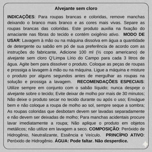 Alvejante sem cloro rosa - LC5